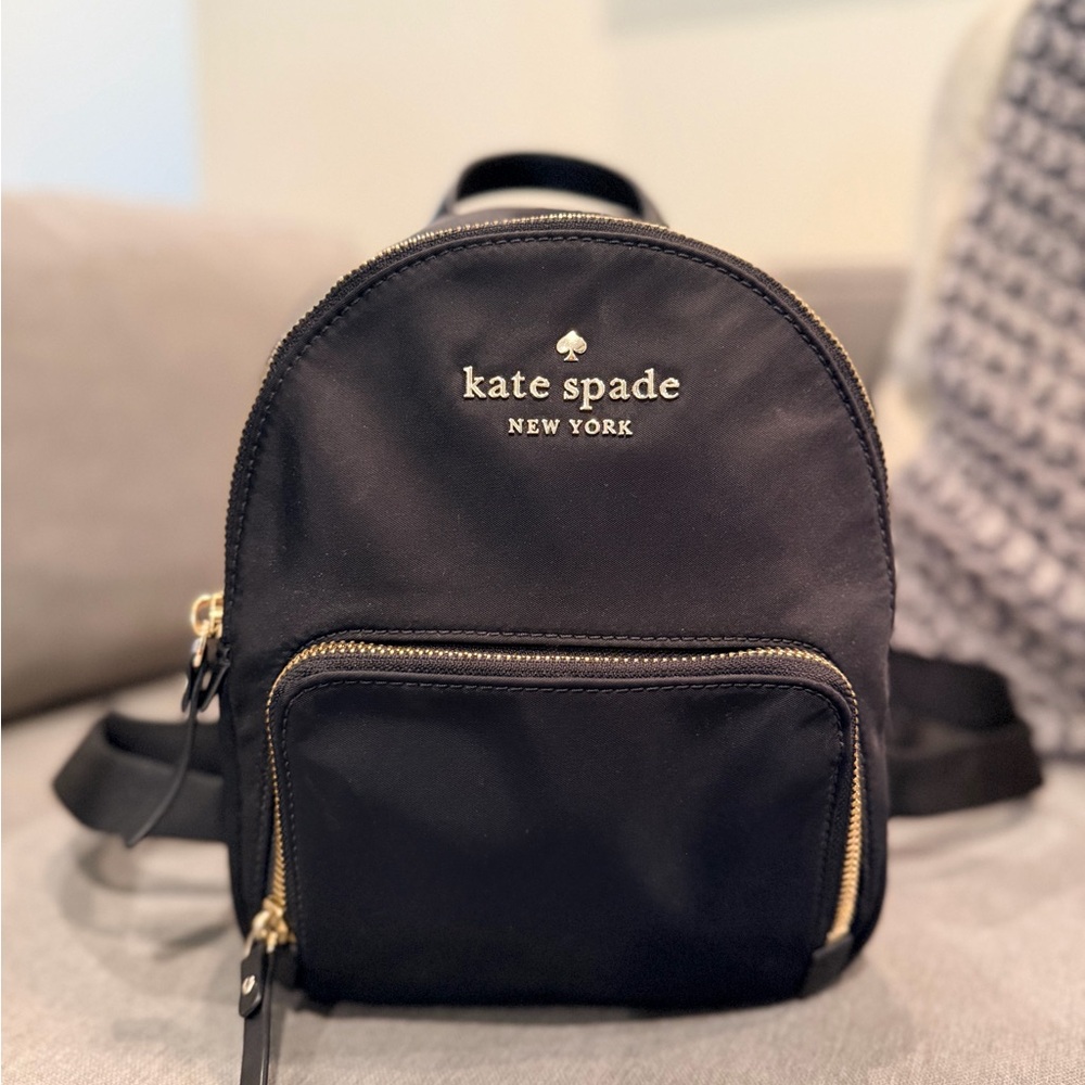 Kate Spade Black Nylon Backpack